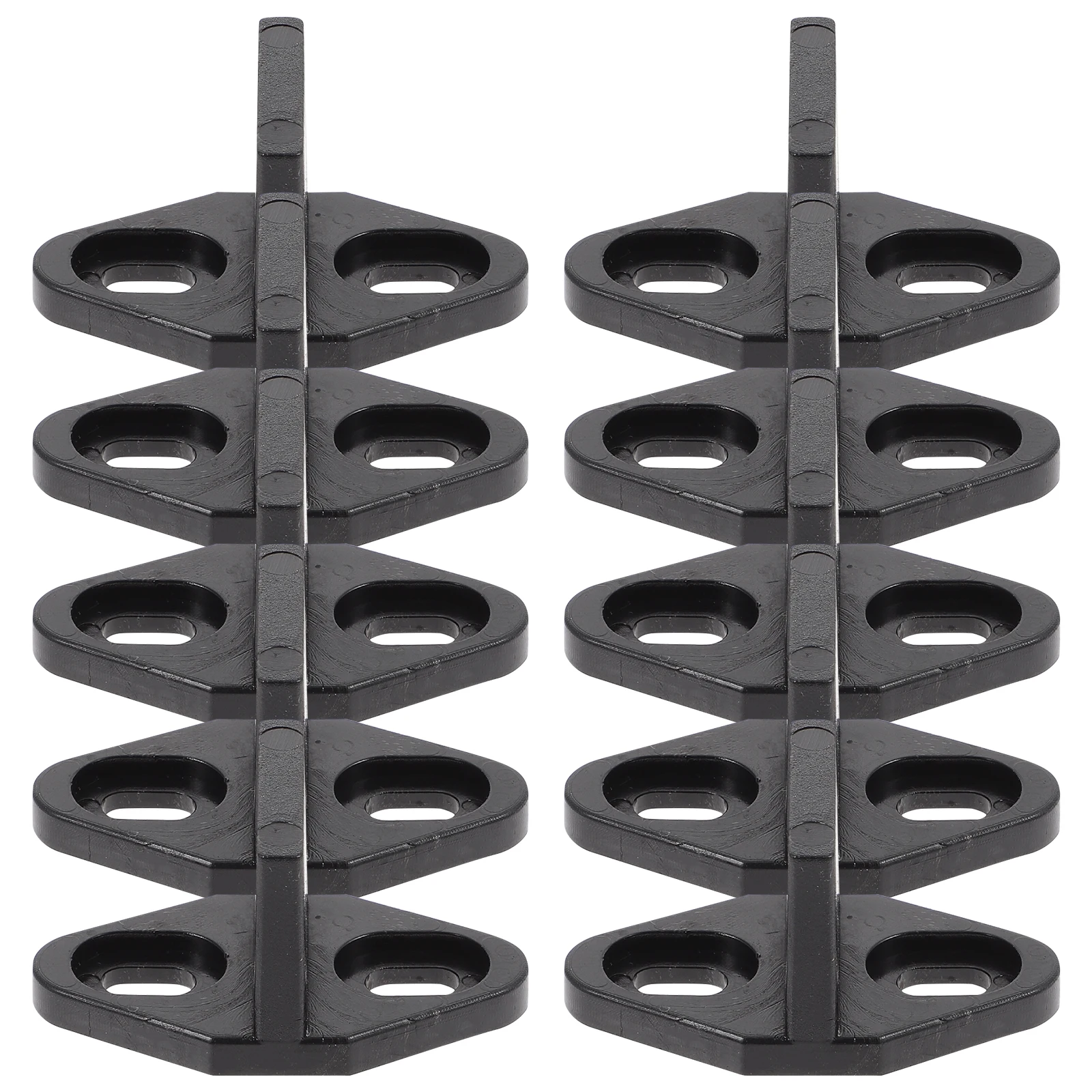 

10pcs Sliding Barn Door Guide POM Material Floor Track Swing Stopper Closet Hardware Accessories Durable Design Door Stabilizer