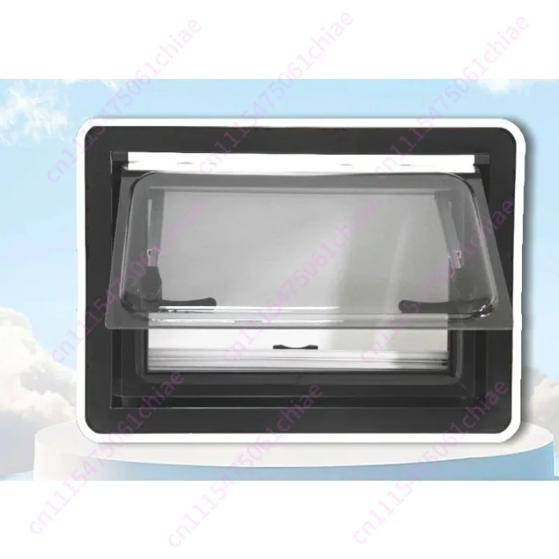 Black Sojourn RV Boutique RV Right Angle Extra Push Window Double Layer Acrylic Glass Modified Car Accessories