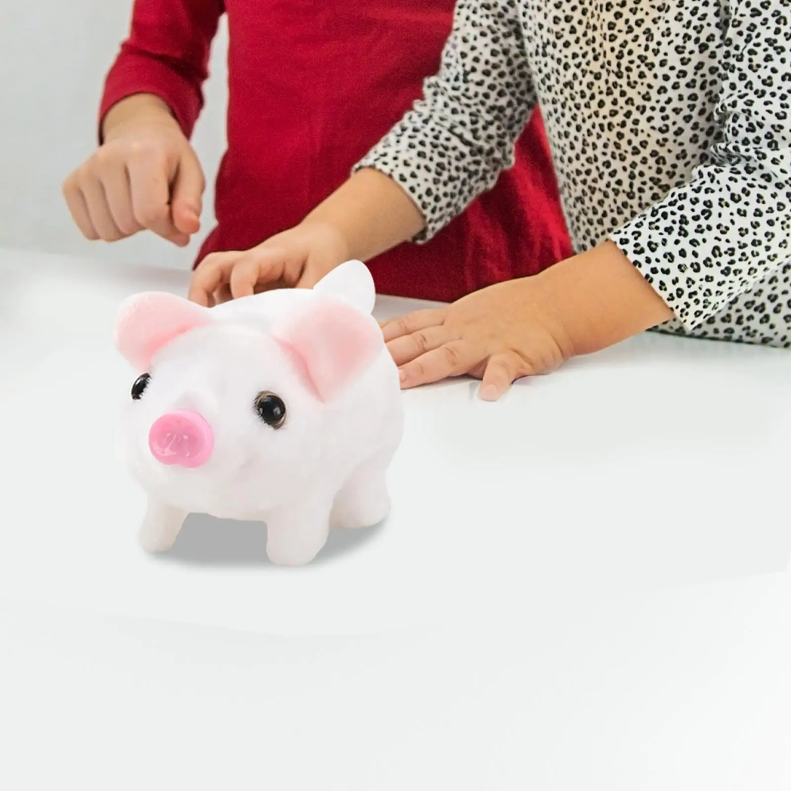 Elektronisches Plüschschwein, niedliches realistisches bewegliches Mund, interaktives Ferkel-Haustierspielzeug für Geburtstagsgeschenk, Kinder, Mädchen, Jungen, Kleinkinder