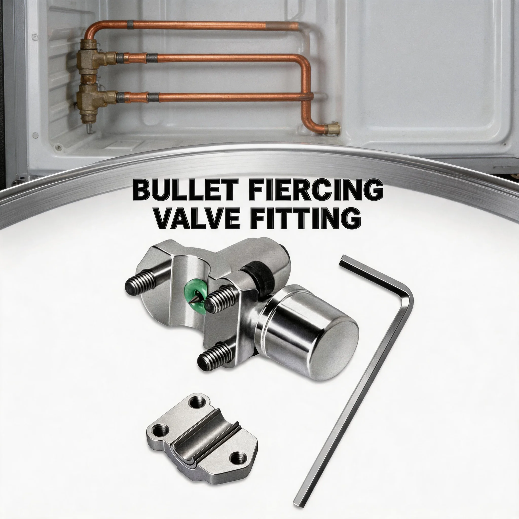 Cartridge Piercing Valve BPV-31 Refrigerator Puncture Valve Line Tap Valve For HVAC Air Conditioner Line Tap Faucet Valve
