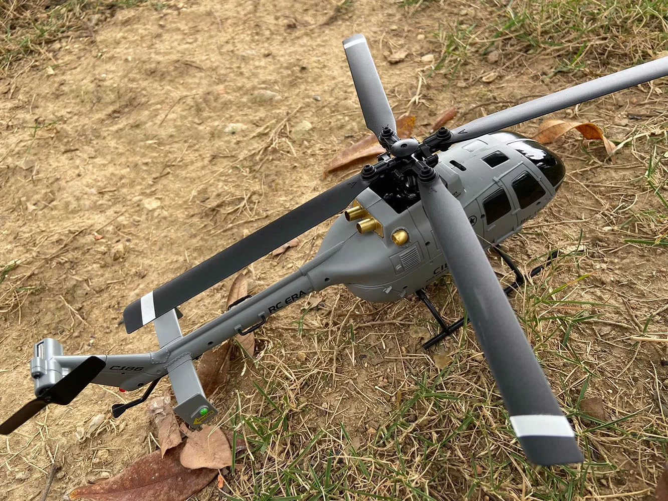 Remote Control Helicopter Heli Fixed Wing BO-105 Real War Aircraft Plane Pressure Hover Aerobatic Flight 6-Axis Gyroscope