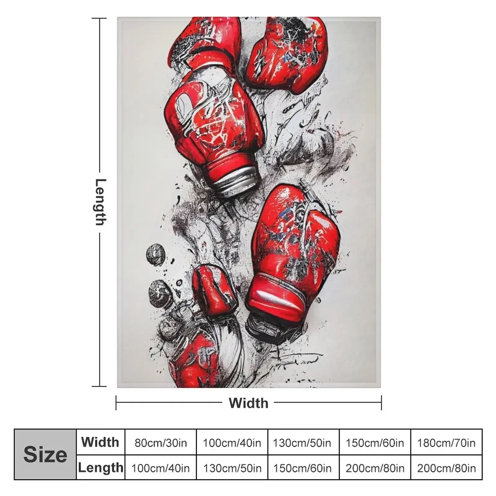 boxing gloves Throw Blanket Retros For Baby Soft Beds Summer Beddings Blankets