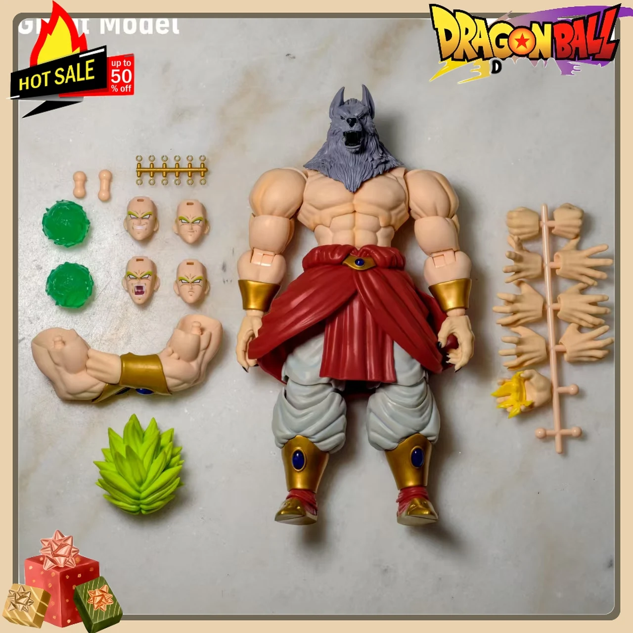5 -hour shipping Great Model GM Dragon Ball SHF Broli Super 01A 