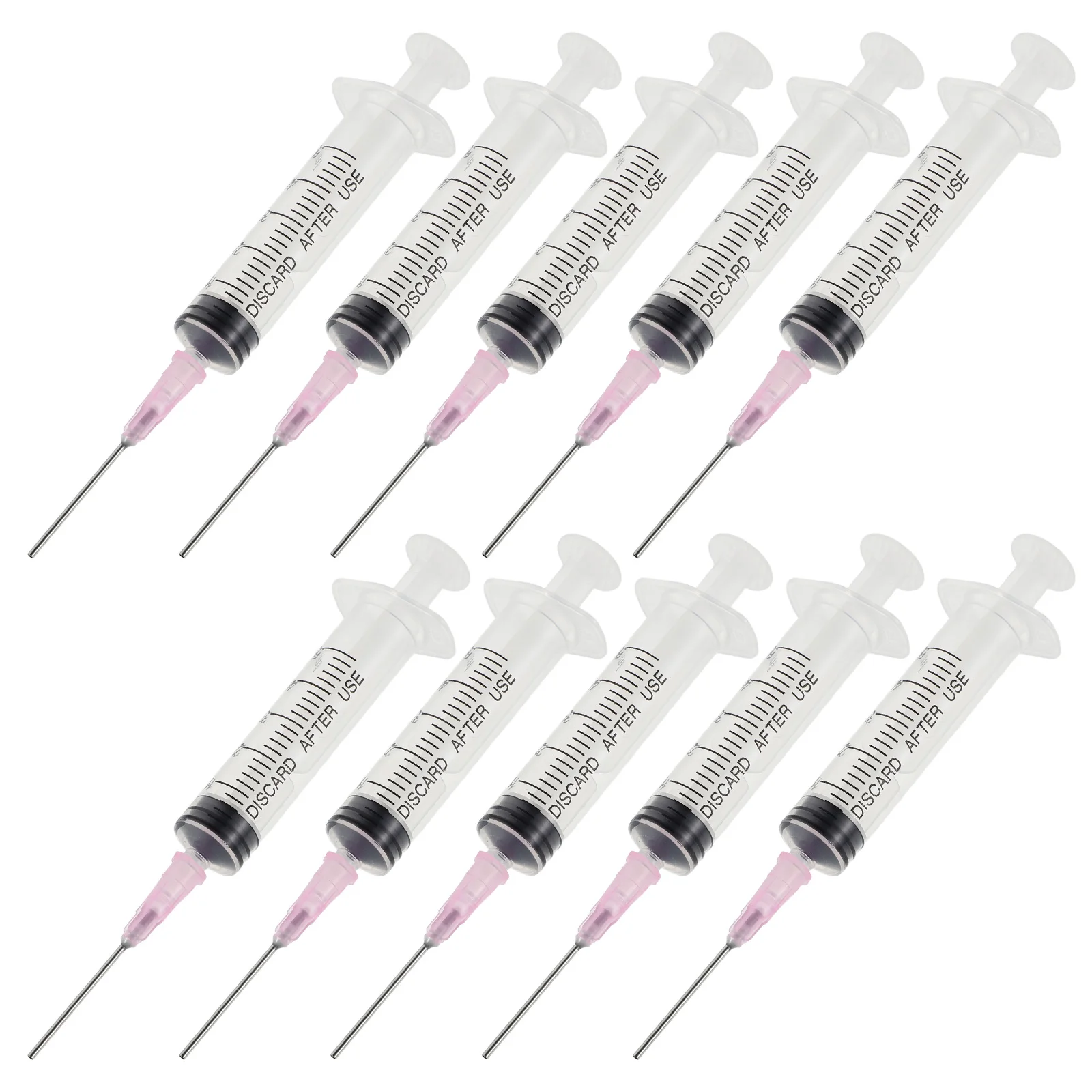 

50Pcs Fountain Pen Ink Filler 5Ml Transparent Scale Measured Syringe Flat Needle Precision Ink Absorbing Tool for DIY Refilling