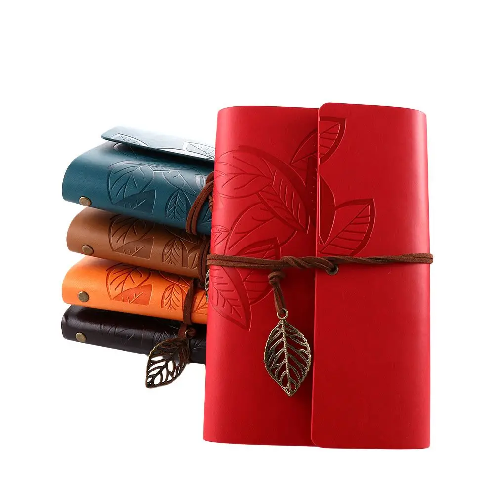 School Supplies Planners Kraft Journal Binder Diary Notepad Spiral Note Book Vintage Notebook Paper Replaceable PU Leather