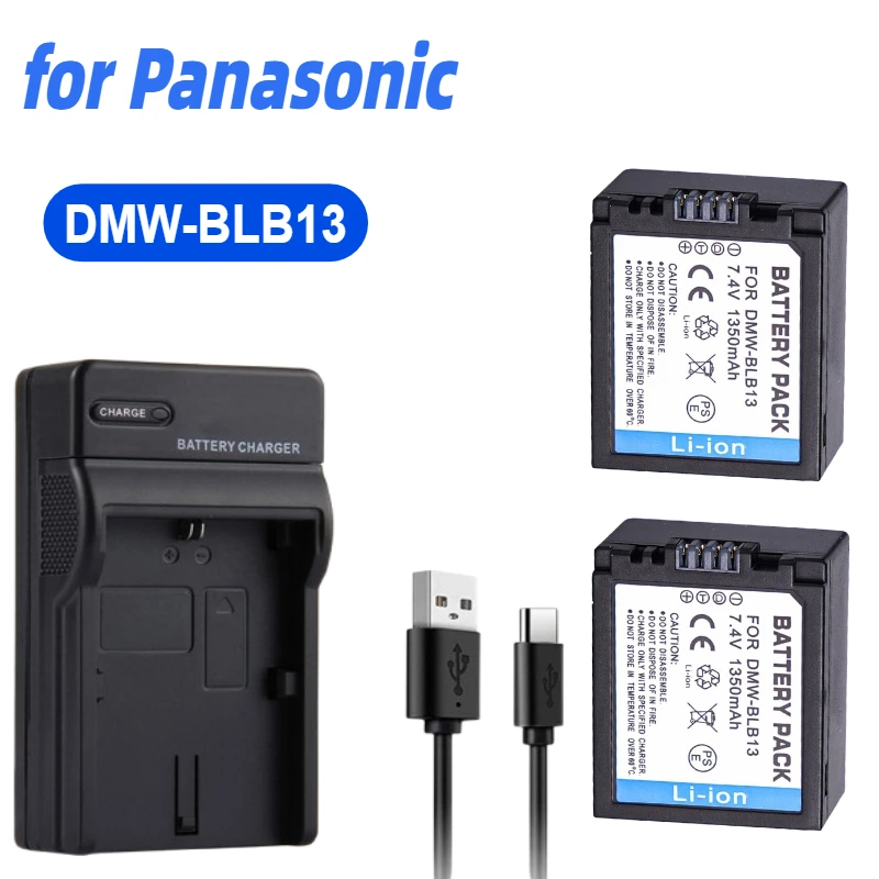 

DMW-BLB13 Camera Battery+Charger for Panasonic DMC-G1 G2 GF1 GH1 G10GK Batteries