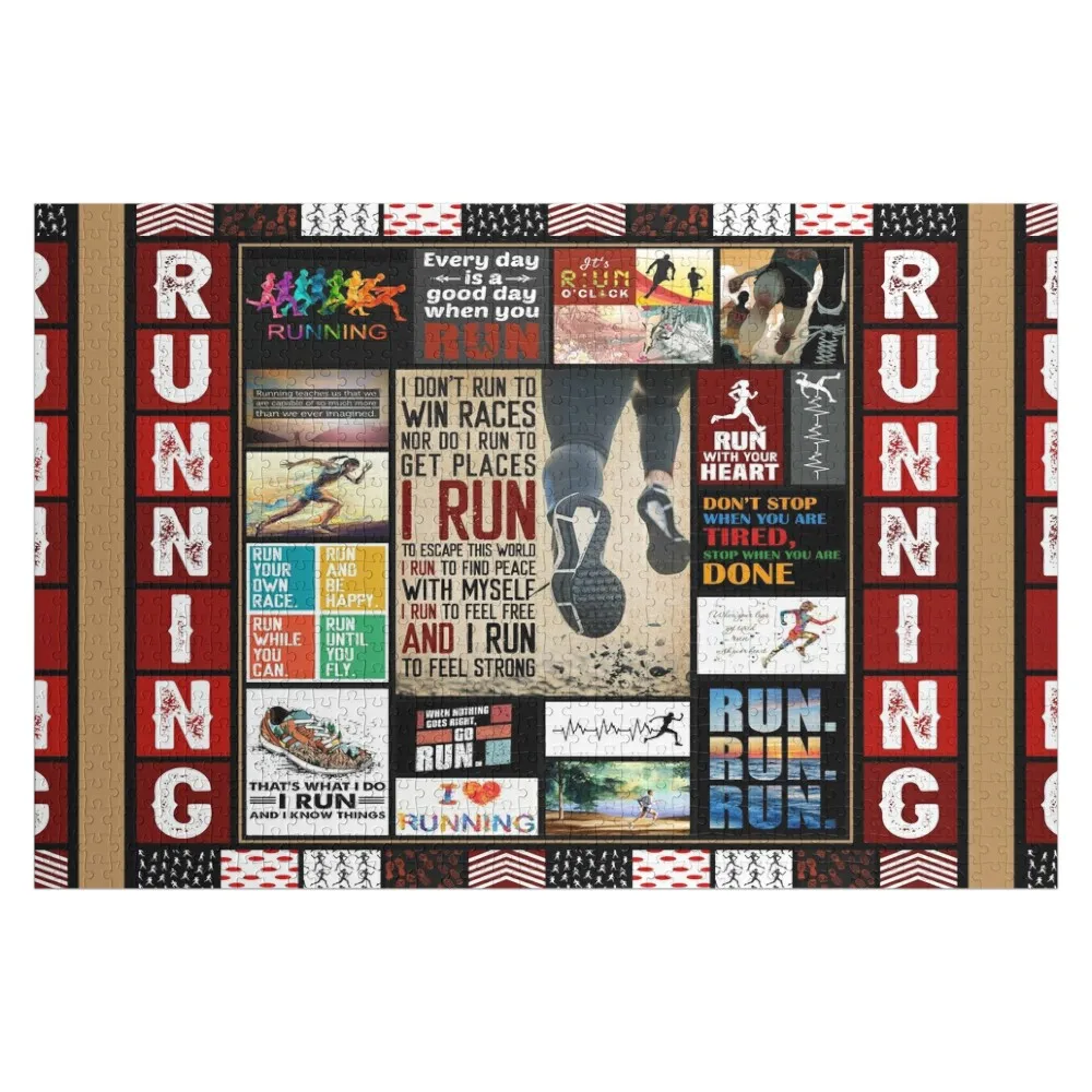 

I don't Run To Win Races Jigsaw Puzzle For Children Personalized Kids Gifts Custom Child Gift Puzzle