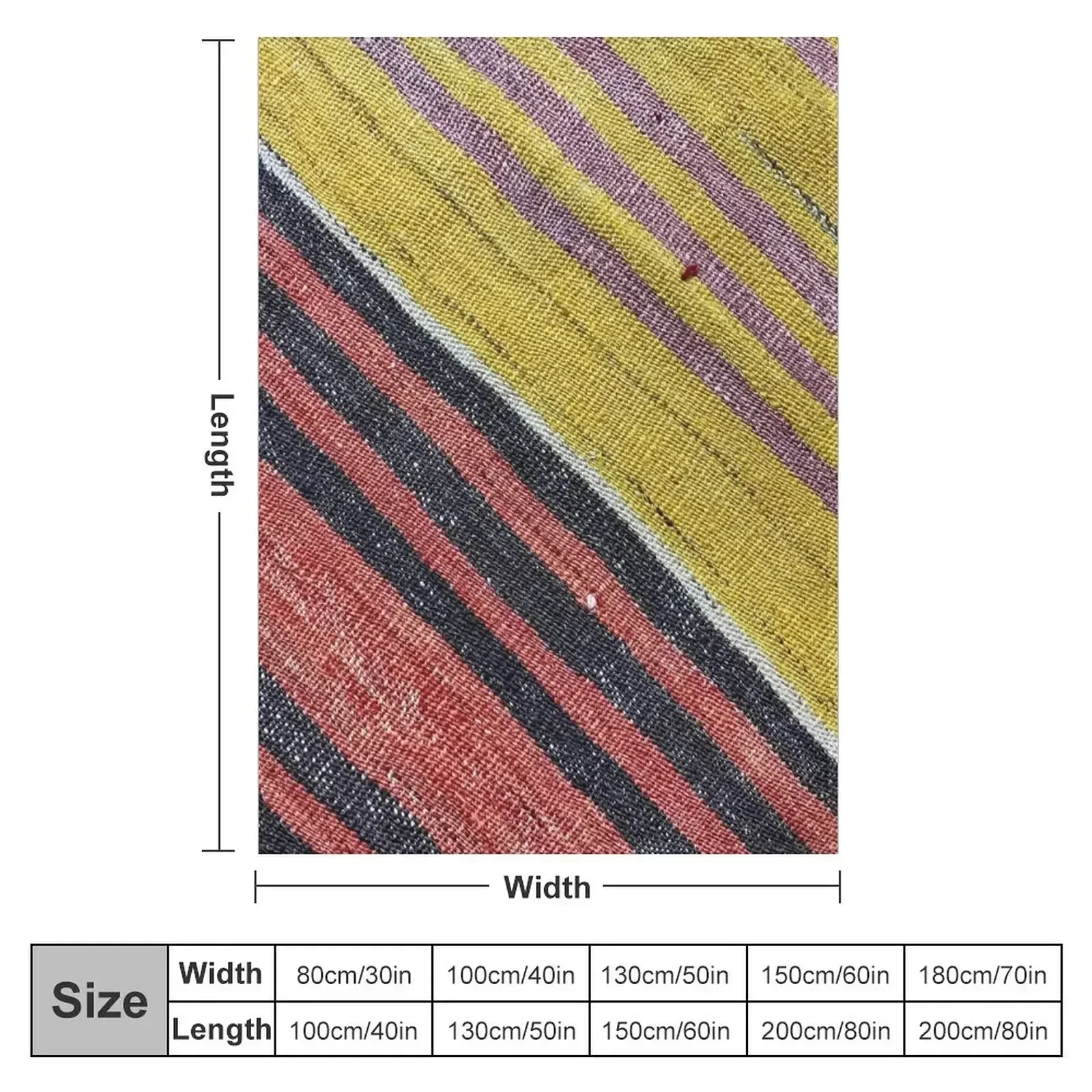 Stripe Kilim, Navaho Weave, Woven Textile, Persian Carpet, retro Throw Blanket Comforter decorative Decorative Sofa Blankets