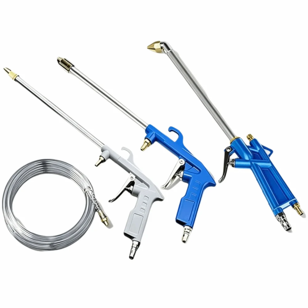Dual-Purpose Pneumatic Engine Cleaning Washer 1/4 Quick Connector Adjustable Pressure Cleaning Degreaser Sprayer Long Elbow