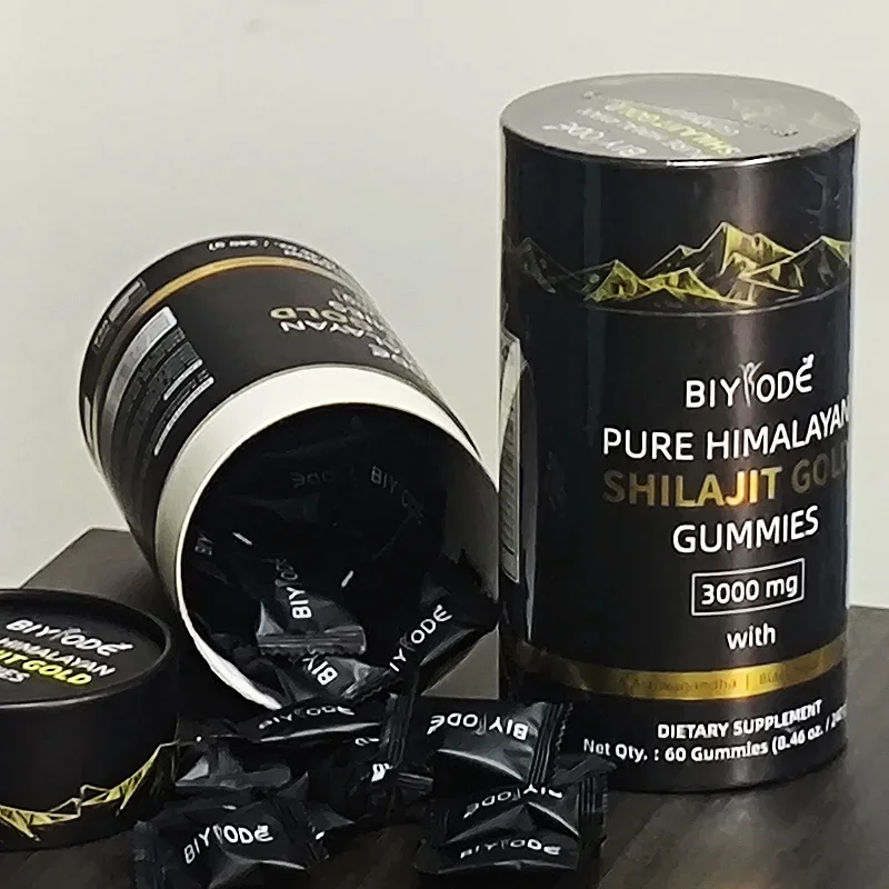 BIYODE 3000mg Himalayan Shilajit Resin Gummies Energy Boost Help with Muscle Recovery Reduce Fatiguesupplement Vegetarian