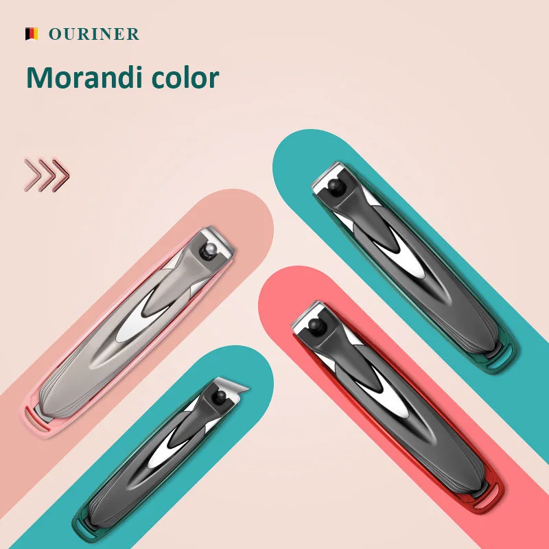 Colorful Nail Clippers Anti-Splash Nail Cutter Detachable Design Fingernail Clippers Stainless Steel Manicure Nail Tool