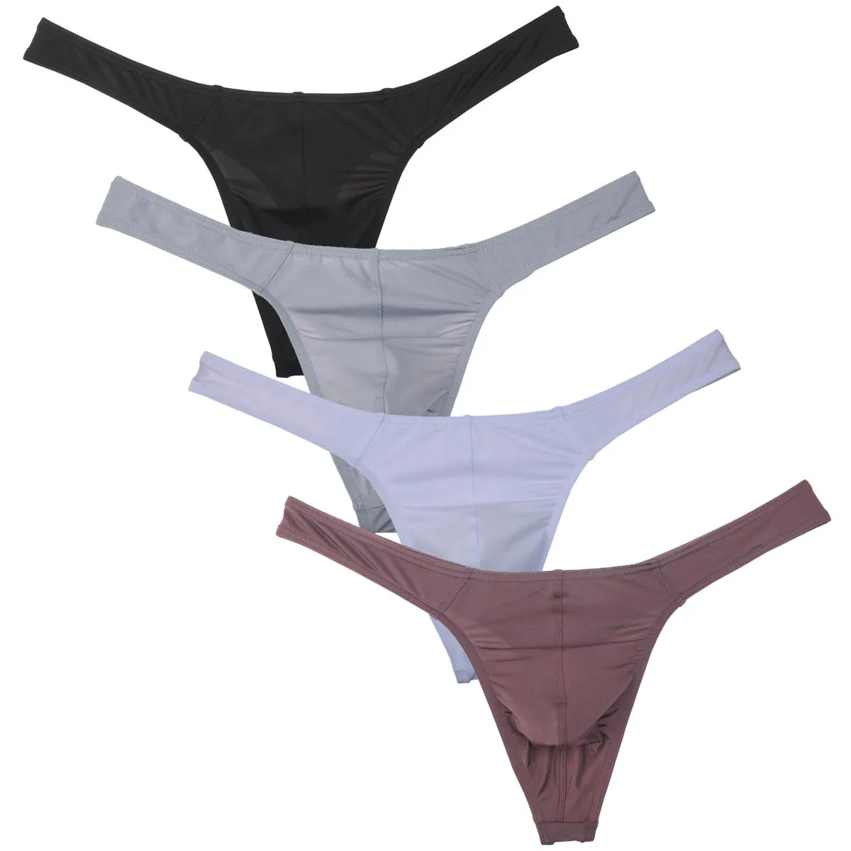 Men's Soft Micro Thong Underwear Breathable Lightweight Men Low Rise Mini Cut Underwear Mini Panties Ultrathin Bikini Briefs