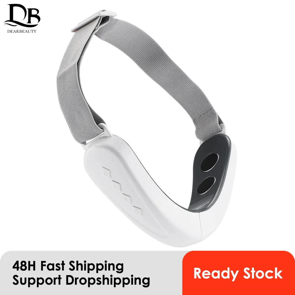 マイクロカレントフェイスリフティングマシン二重あごリムーバーEMSフェイシャルマッサージャーインテリジェント肌若返り美容機器音声付き