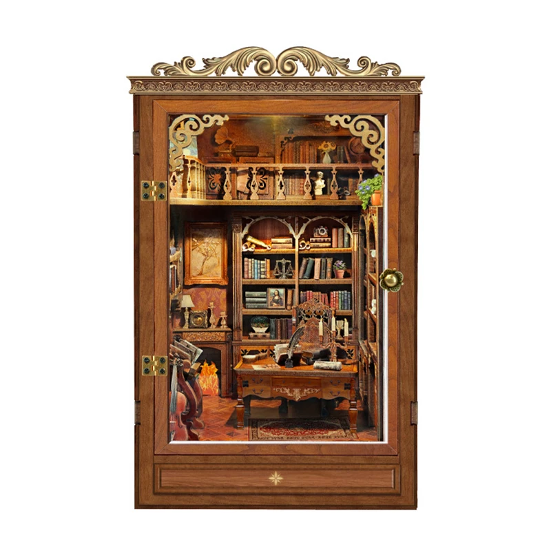 Bricolage maisons de poupée en bois livre de temps maison modèle Miniature avec Kit de meubles 3D assembler jouet pour enfants adulte cadeau d'anniversaire Casa