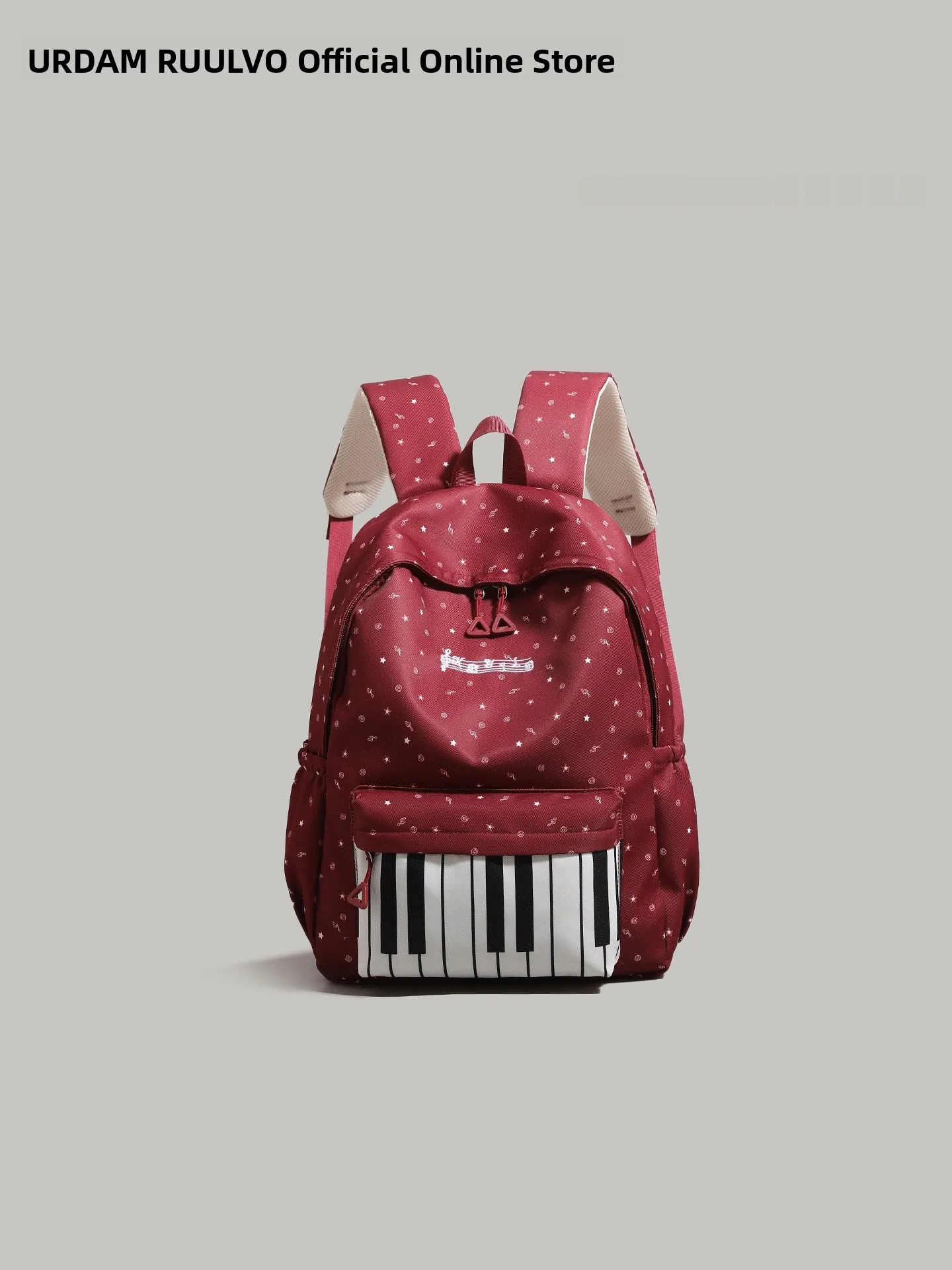 

UR Piano Polka Dot Women's Bapa Large Capaci Commuter School Bag 2025 New Sle Casual Simple Sle Double oulder Bag