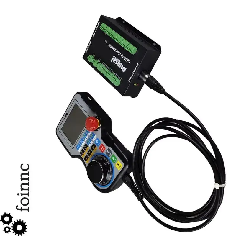 3/4/5 Axis Standalone CNC Motion Offline Controller DM800 Handwheel 24VDC with E-stop Hand control Support G-code
