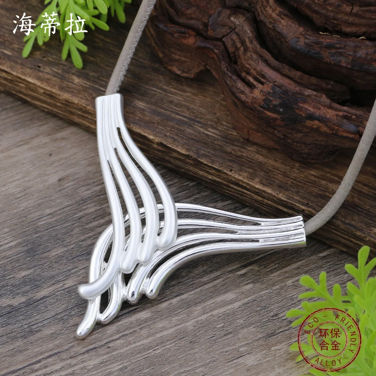 Jewelry DIY accessories new matte hollow geometric lines leather rope necklace women's high-end bohemian neck chain wholesale