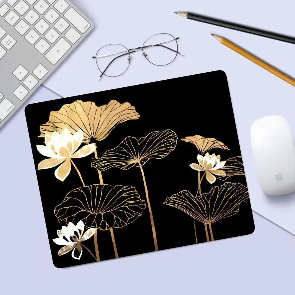 

The Collision Of Black And Gold Mouse Pad For Small Size Gaming Mouse Pad Gamer Company Keyboard Mouse Mats Carpet Computer