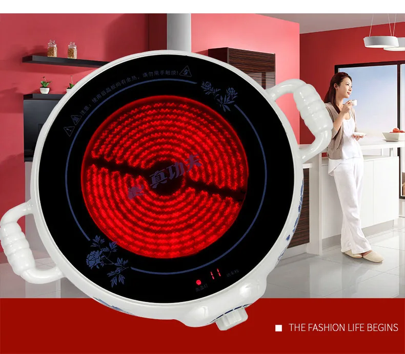 طباخ كهربائي الأجهزة المنزلية مقاومة للانفجار متعددة الوظائف سميكة الفولاذ المقاوم للصدأ موقد سيراميك كهربائي