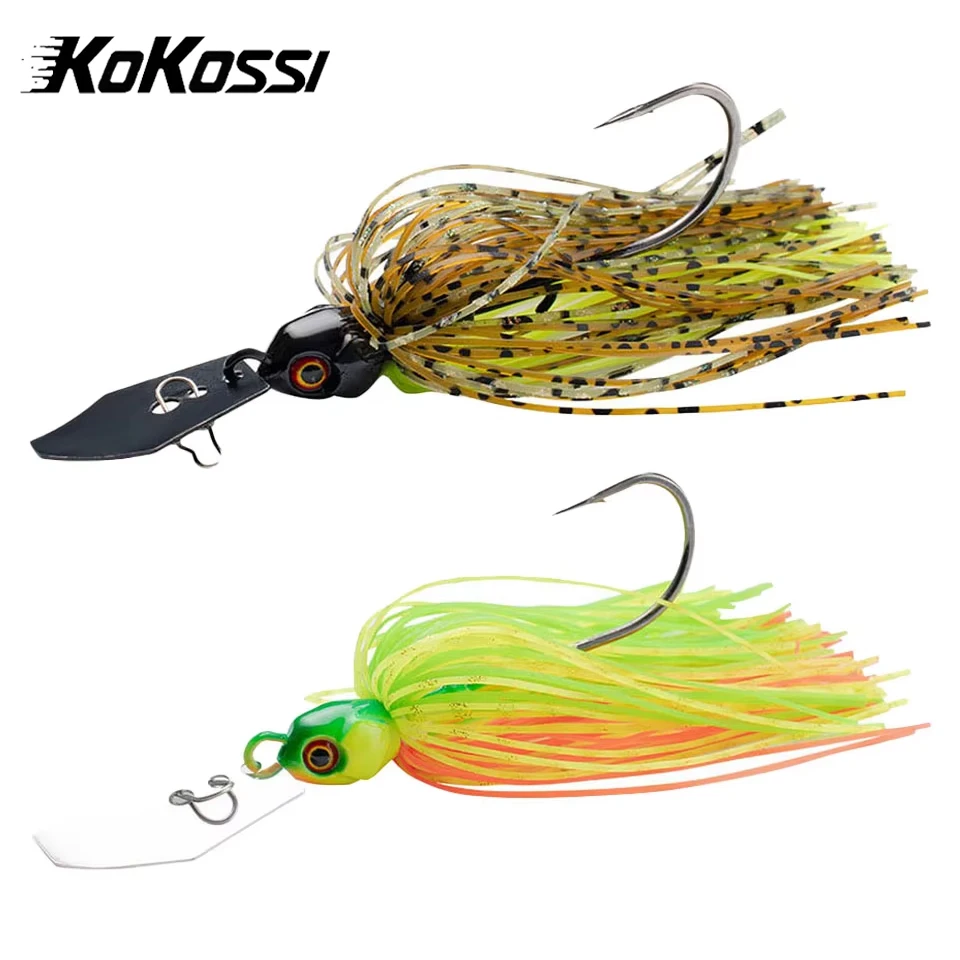 KoKossi 1Pcs 7G/9G/12G/14G/21G Artificial Bait Rotating Bait Metal Sequins Buzzbait Dancer Hard Bait Swing Fishing Tackle