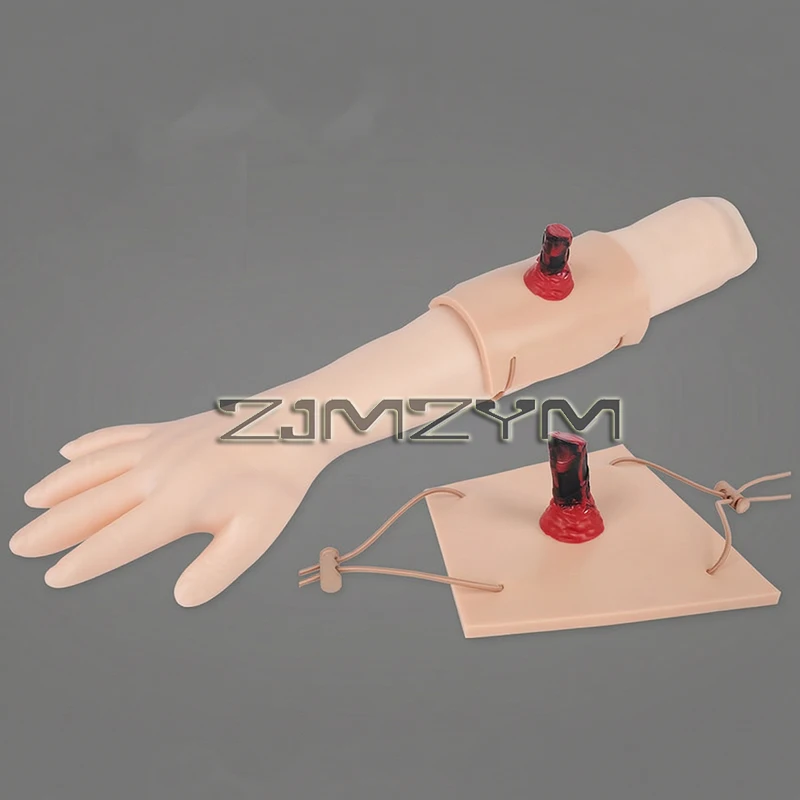 Limb Penetrating Injury Model Silicone Practice Model Penetrating Wound Training Module Surgical Suturing Practice Model