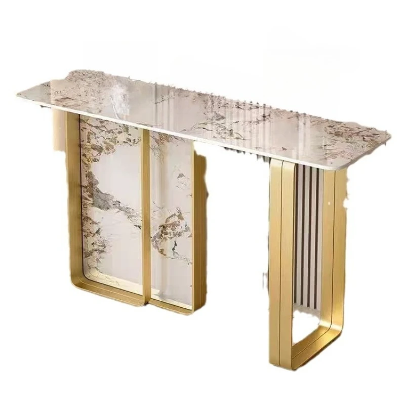 Creative console table, light luxury, entrance to the house, simple and fashionable long table