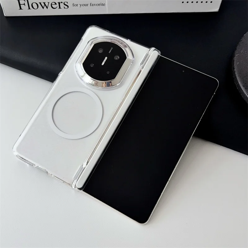 For Huawei Pura X Max Transparent Magnetic For Magsafe Case For Huawei Mate X7 X6 X5 XT For Magsafe Shockproof Protection Cover view 3