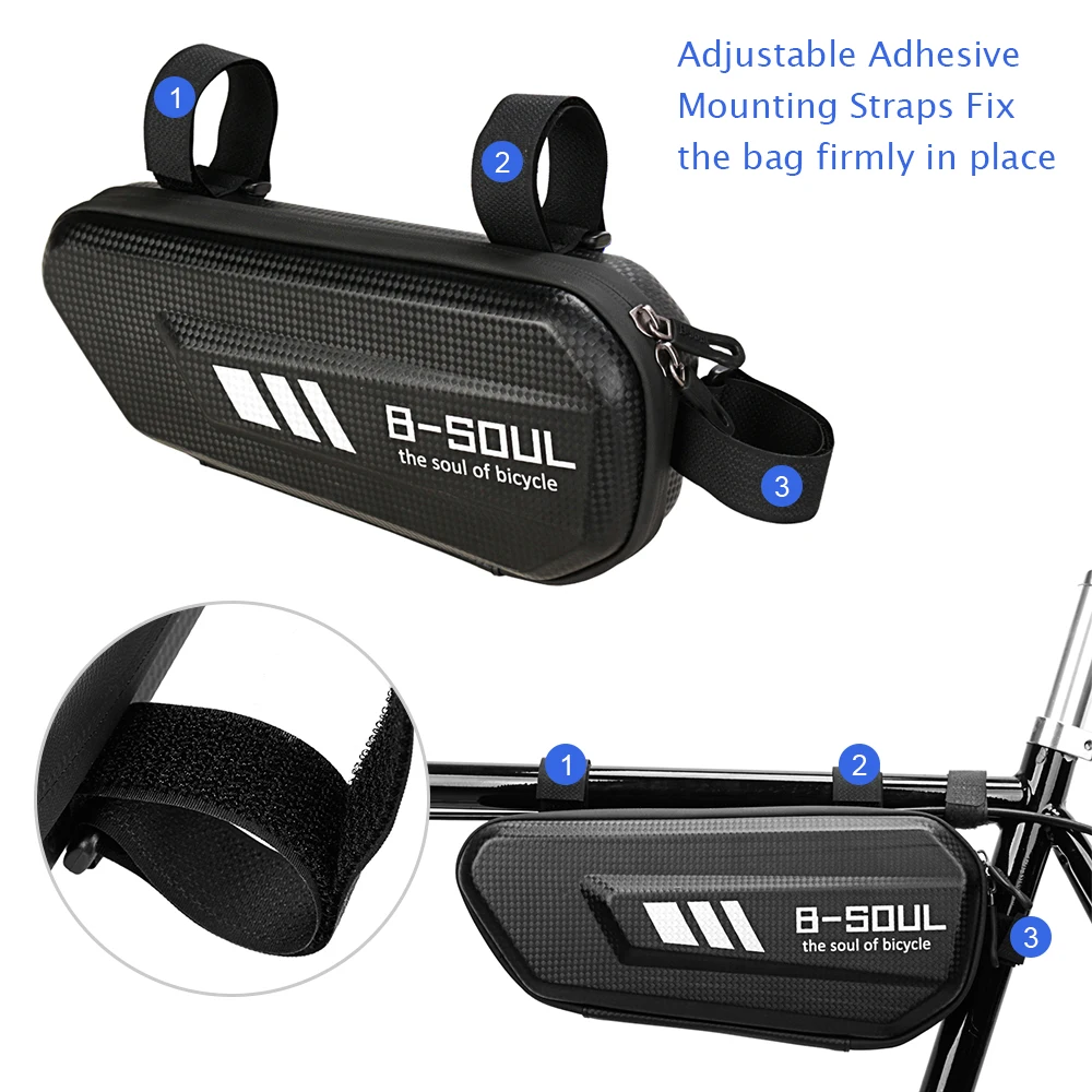 Waterproof Bike Triangle Bag Hard Shell Bicycle Tube Frame Bag MTB Road Cycling Pannier Pouch Bag