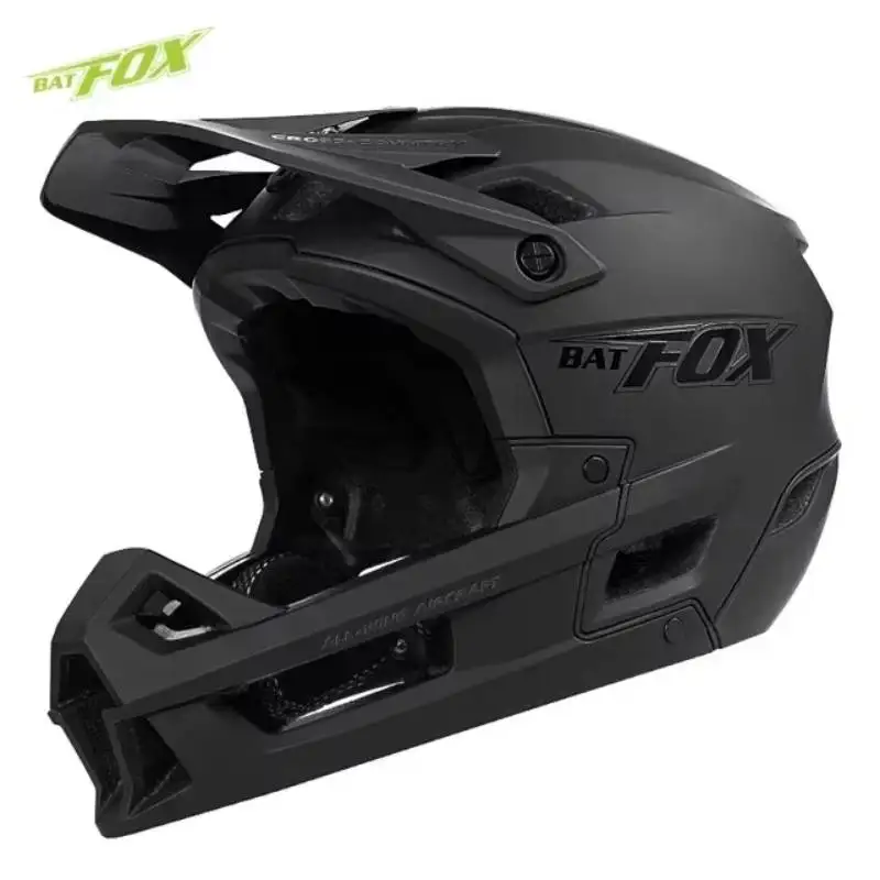 Batfox rosto cheio adulto sujeira aventura mountain ciclismo capacete luz bicicleta bmx extremo bmx mx downhill fora de estrada casco