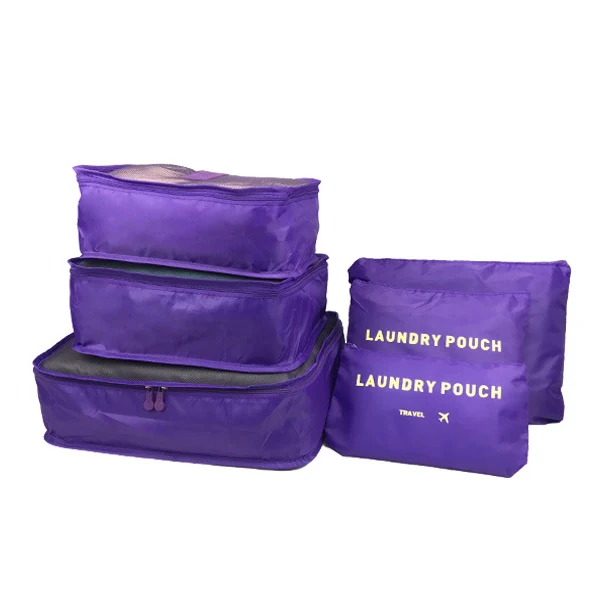 Reise-Aufbewahrungstasche, sechsteiliges Set, Gepäck, Kleidung, Sortiertasche, Geschäftsreise-Kleidung, Schuhe, Unterwäsche, Verpackung, Aufbewahrungstasche – Detail 12