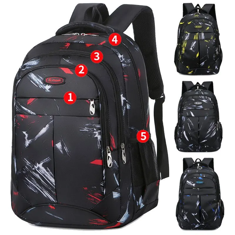 2023 New Boys Fashion Backpack Large Capacity Leisure Travel Bag College Student Bag Can Be Used As Laptop Bag Schoolbag