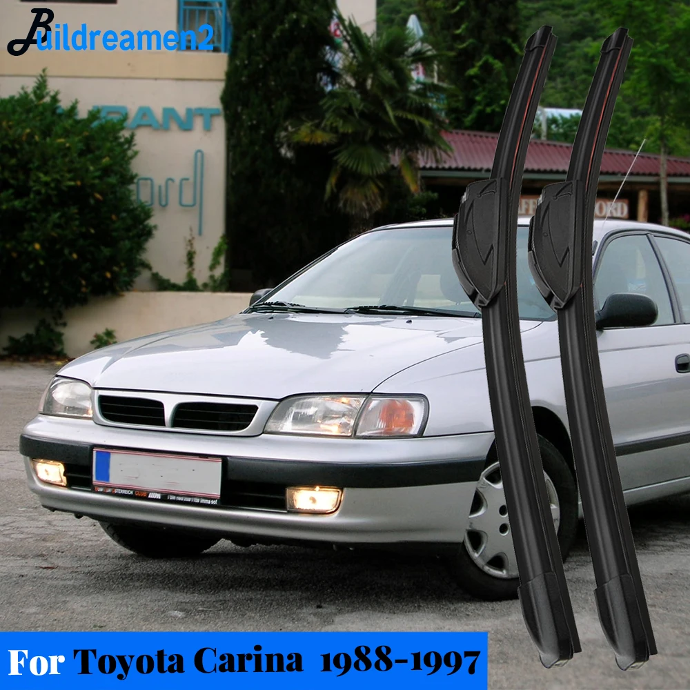 2 X Car Front Windscreen Wiper Blade Rain Brushes For Toyota Carina 1988-1997