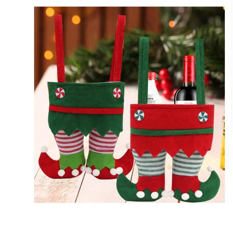 عيد الميلاد تخزين شنطة هدايا عطلة الديكور عيد الميلاد شنقا زخرفة سانتا كلوز كيس الحلوى