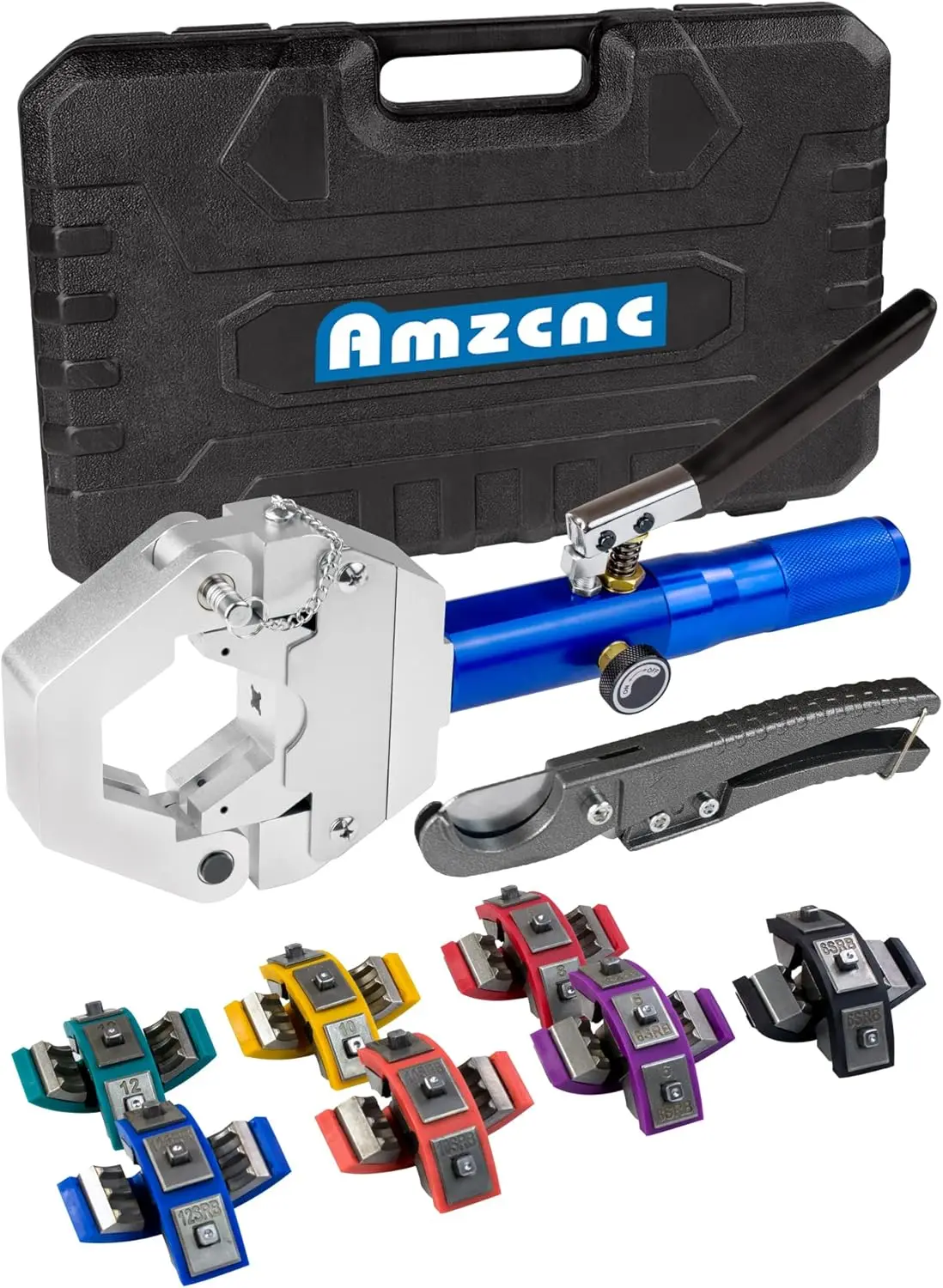 71500 Hydraulic A/C Hose Crimper Kit - Handheld Crimping Tool Set With Snap-On Dies For Air Conditioning Hose Repair