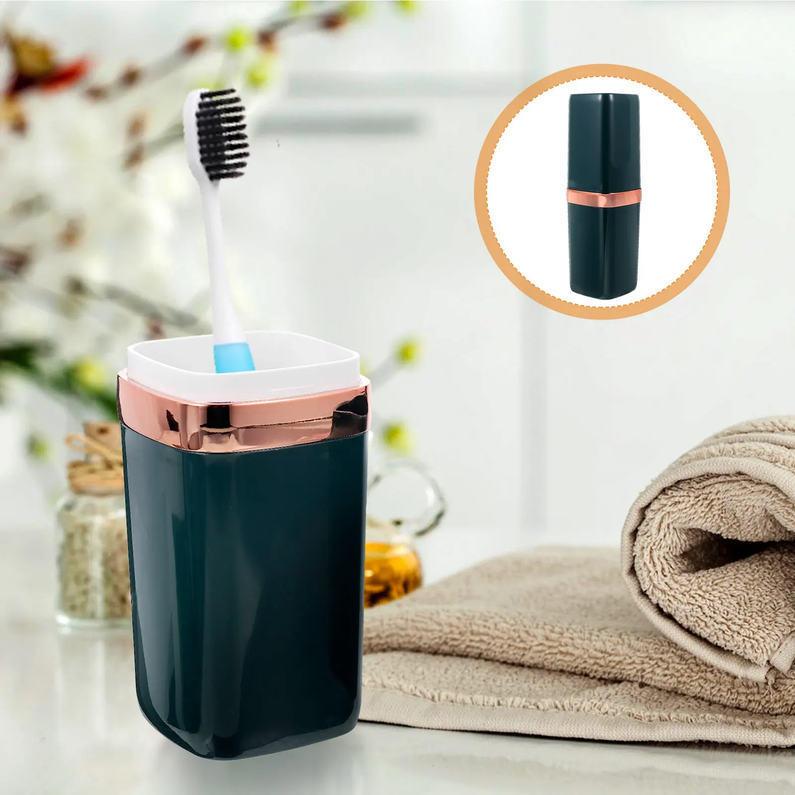 

Разборный дорожный футляр для зубной щетки и пасты, портативный, легкий, компактный, для путешествий и ванной комнаты