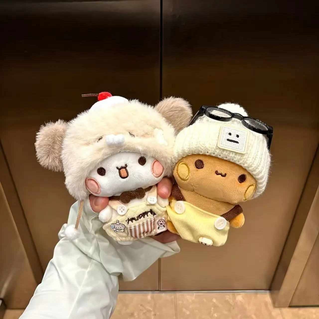 

Cute Expression Package Doll Bubu Dudu Doll Keychain Toy Yier Panda Bear Kawaii Doll Bag Decor Children New Year Toy Gift