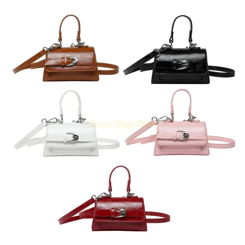 

X90D Stylish Square Crossbody Bag Women's Lightweight PU Leather Shoulder Purse