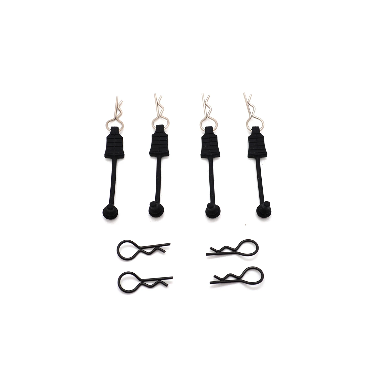 Klamra zabezpieczająca przed zgubieniem do samochodu RC, metalowy klips, pin R, pojedyncza/dwuścienna głowica z elastycznym gumowym zabezpieczeniem do 1/10 1/12 1/14 1/16 ARRMA Wltoys MJX