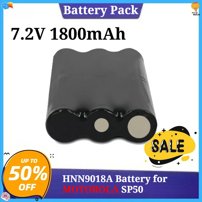 

Walkie Talkie Battery 7.2V 1800mAh HNN9018 HNN9018A Battery for MOTOROLA SP50