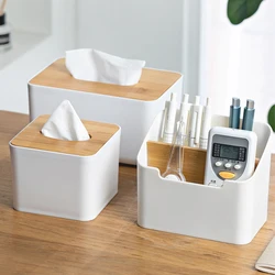 Multi-function Storage Box TV Air Conditioner Remote Control Organizer Practical Tissue Box Home Cosmetic Storage Box