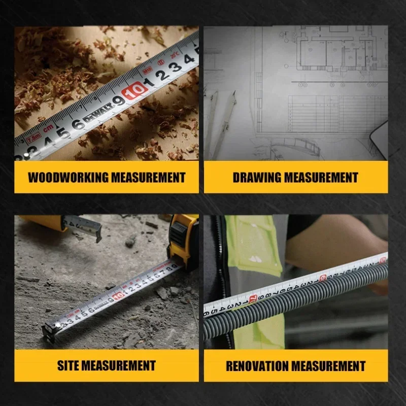 DEWALT DWHT36156L-23/DWHT36158L-23 5M 7.5M Double-Sided Tape Measure