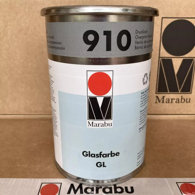 Marabu Genuine German Male Ink Ceramic Metal Glass Ink GL910 Varnish Silk screen pad printing