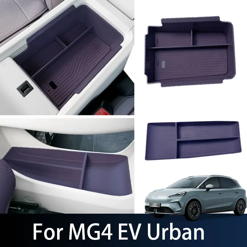 Für MG4 EV Urban 2026 2027 Auto-Armlehnenbox Aufbewahrungsbox Unter der Mittelkonsole Aufbewahrungsbox Mittelorganizer-Ablage Auto-Zubehör