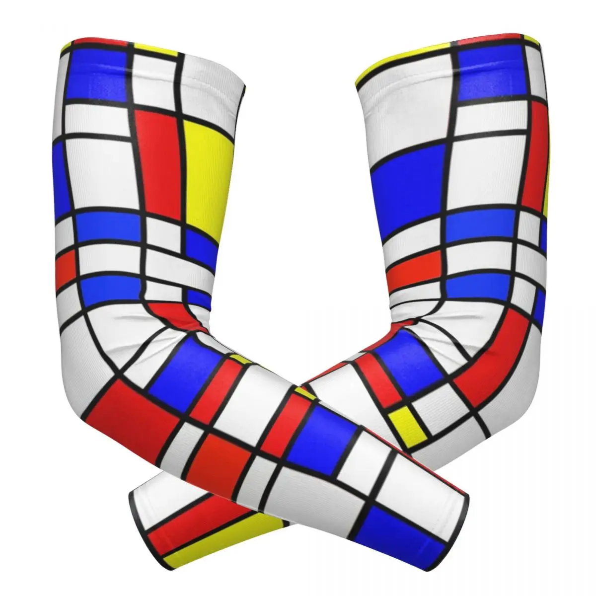 

Piet Mondrian De Stijl уличные рукава для защиты от солнца и ультрафиолета, летние велосипедные рукава с татуировкой