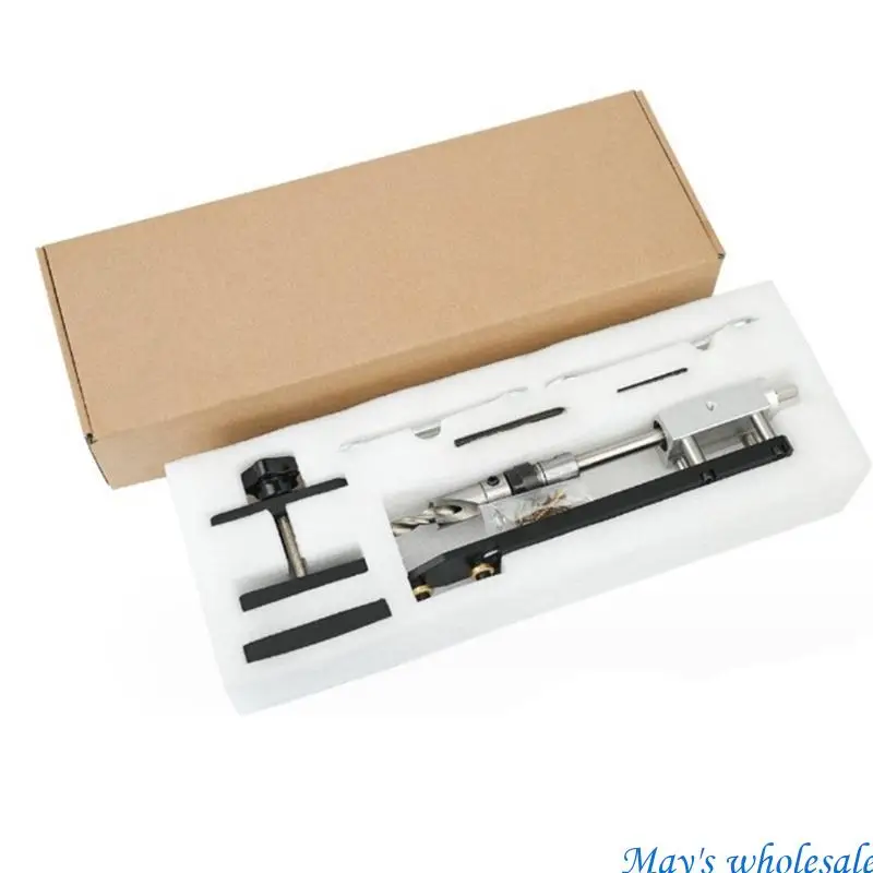 Adjustable Aluminum Round Tenons Puncher Clamping 30-70mm Locator 448A
