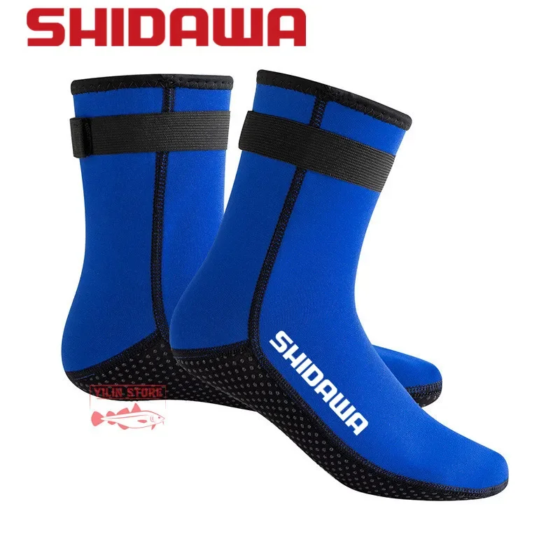 New Men Fishing Shoes 3mm Socks Shoes Water Boots Non-slip Beach Boots Wetsuit Shoes Warming Snorkeling Diving Surfing Socks