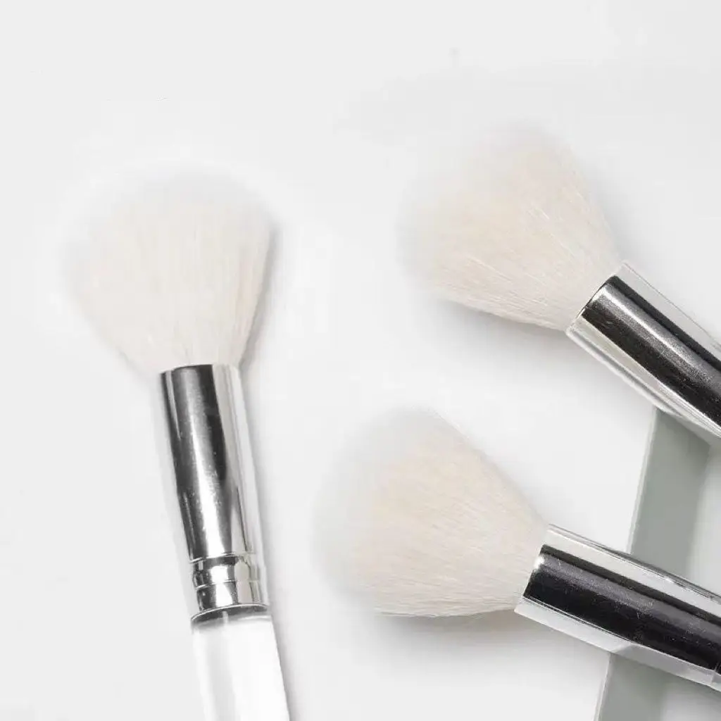 1/2 قطعة فرشاة تنظيف الوجه شعيرات ناعمة مقشر فرشاة غسل الوجه مروحة ماكياج فرش المحمولة أداة العناية بالبشرة #4