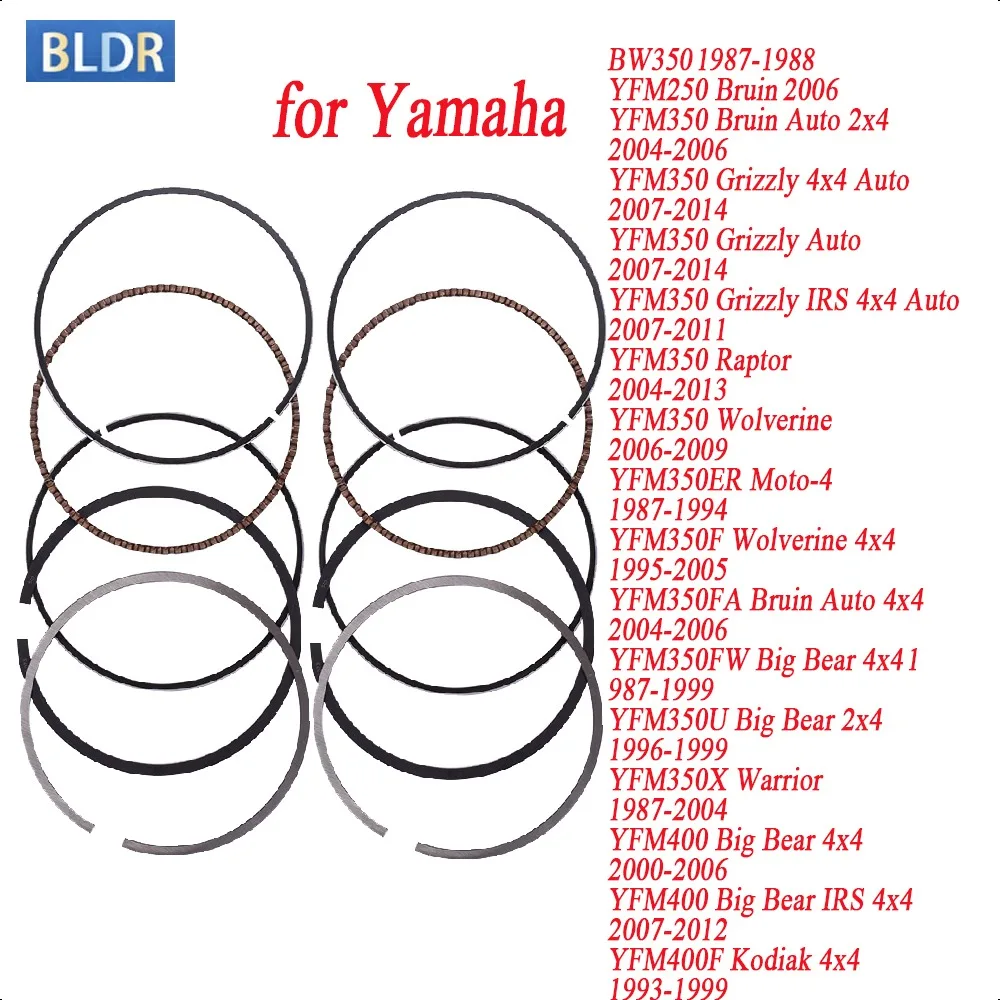 83mm Engine Piston Rings Kit for Yamaha BW350 YFM250 YFM350 Grizzly YFM350FA Bruin YFM350 Raptor YFM350X Warrior YFM400 Big Bear