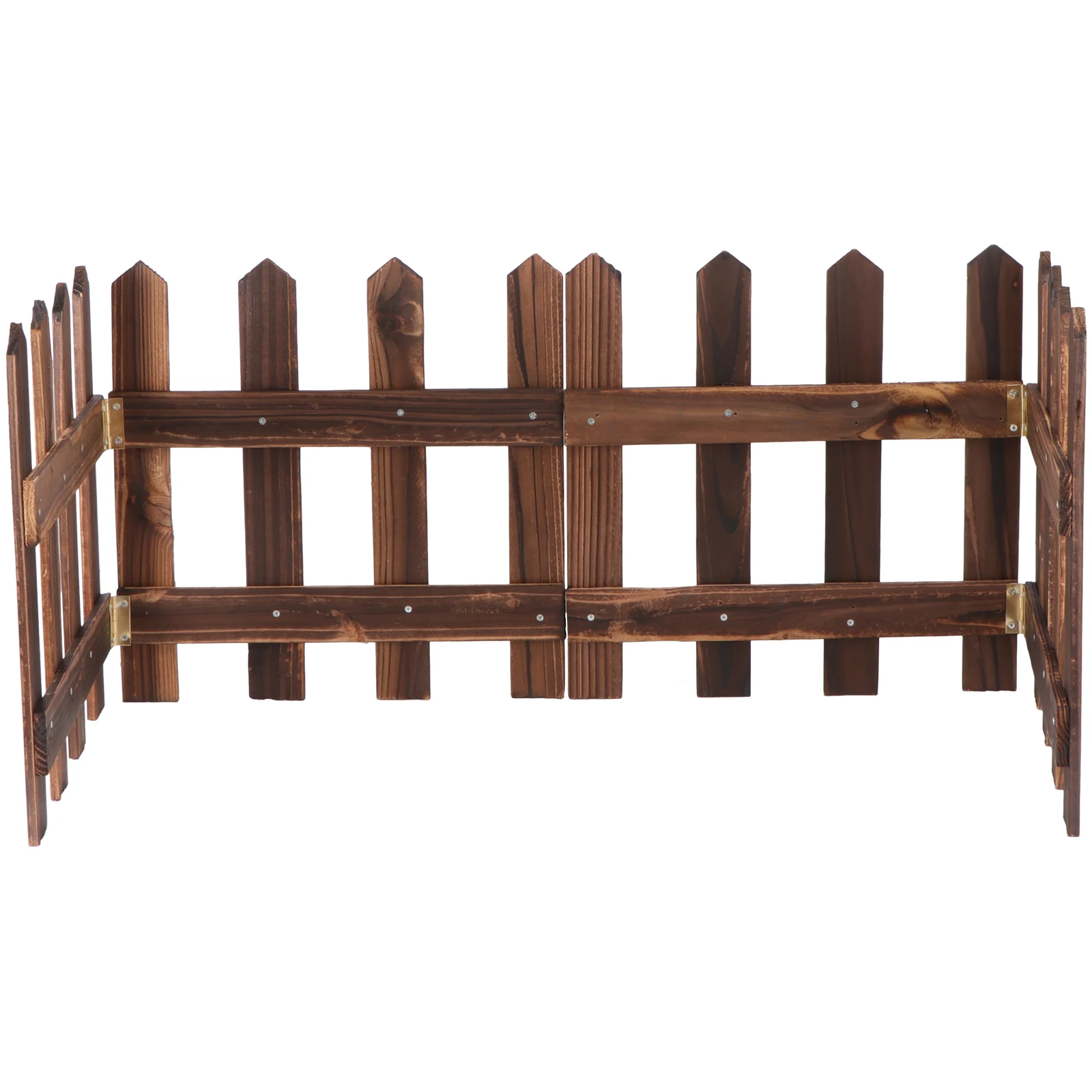 1 مجموعة 1.2 متر صديقة للبيئة خشبية سياج اعتصام شجرة الديكور مصغرة حديقة فناء عرض عطلة في الهواء الطلق #6