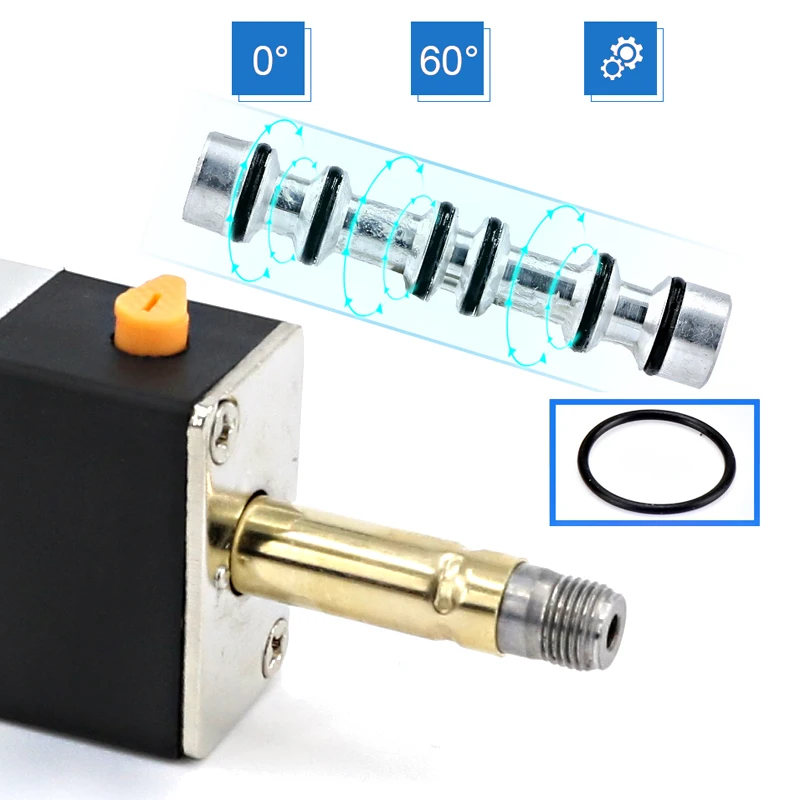Detalle 4 de Electroválvula Solenoid Valve Multi-way Combination 4V110-06 Manifold Stations DC12V 24V AC220V With Fittings 5 port 2 position Solenoi Neumática